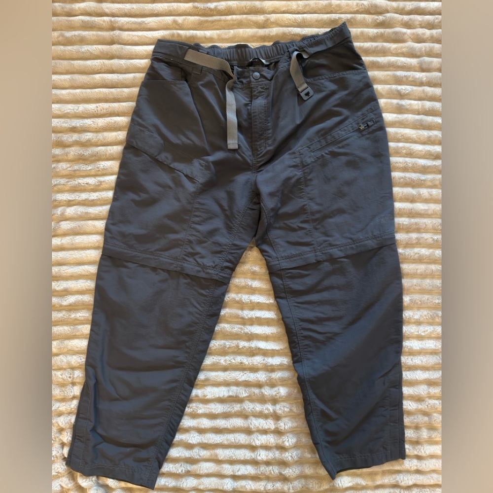 North Face XXL gray convertible, hiking pant